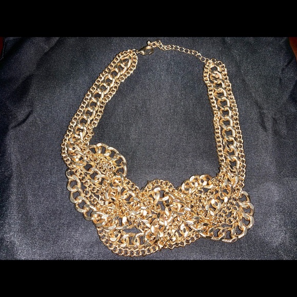 🎁❤️SOLD❤️🎁Large gold chain intertwined extra heavy necklace - Picture 2 of 2
